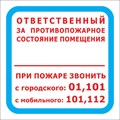 Знак безопасности F16 Отв противопож сост помещ 200x200 пласт2мм 10шт/уп 1528126 - фото 913904