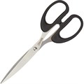 Ножницы КОМУС 190 мм с пластик. эллиптическими ручками, цвет черный - фото 932095