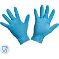Перчатки однораз. PACLAN нитрил неопудренные синие 407871 р.M 100шт/уп,ПС - фото 940397