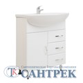 Подстолье SANTREK HOME "Сити-60" (белый) 3 ящика 1 дверь под умыв. "Эрика-61" 577х800х283 XST12738 - фото 966419