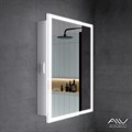 Шкаф зеркальный "RITA-60" белый Alavann - фото 967505