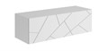 Гранж Тумба ТМ-004 (Д.1200, подвесная) Корпус - Белый (Шагрень)  Фасад МДФ - матовая Белый Софт ЧШ882 (2 места) - фото 969367