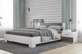 Кровать "NOVA" 1,6 (белый / бетон) (3 места) - фото 969494