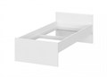 МС "Токио" Кровать одинарная (0,9х2,0) Белый текстурный / Белый текстурный (2 места) - фото 969646