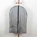 Чехол для одежды плотный Доляна, 60×90 см, PEVA, цвет серый 2493635 - фото 992373