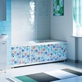 Экран под ванну "Оптима" 1,5 м пластик (54 - цветочная мозаика) Alavann - фото 994531